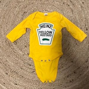 LS Yellow Mustard Heinz Onesie (Halloween)